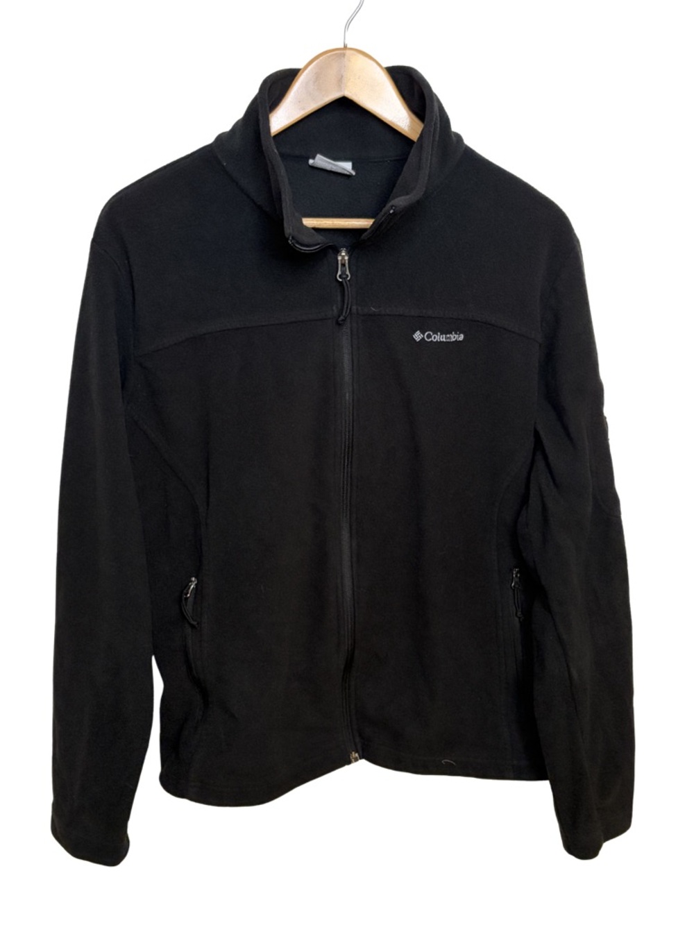 Columbia Fast Trek II Fleece Jacket Women’s XL Black Full Zip Lightweight